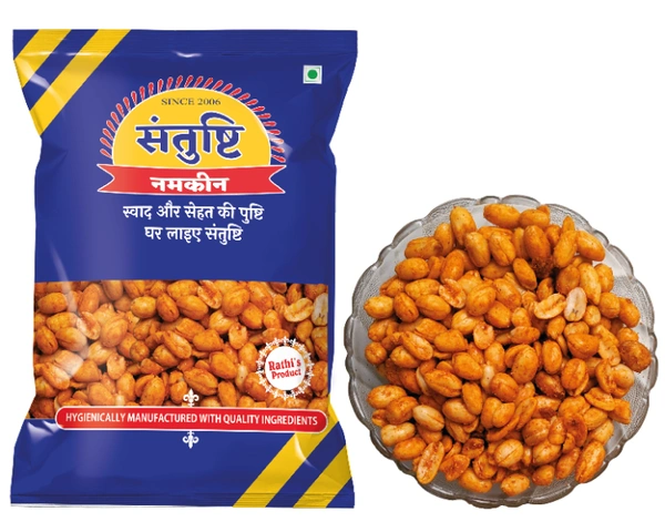 Lal Mirch Shing Dana , Crunchy & Spicy, Suitable for Fasting, Made in Groundnut Oil  - 200 gms